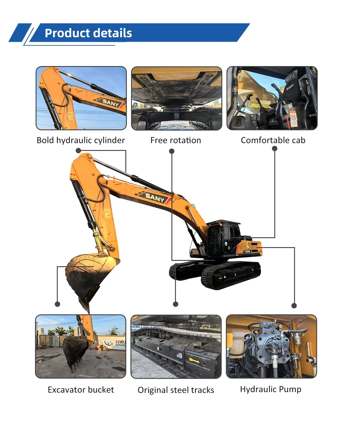Used Excavator Sany 365H