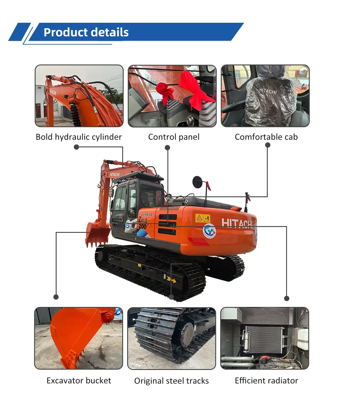 2023 Used Excavator Hitachi 200