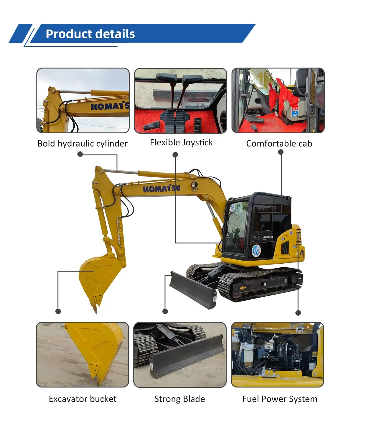 Used Excavator Komatsu PC60-8