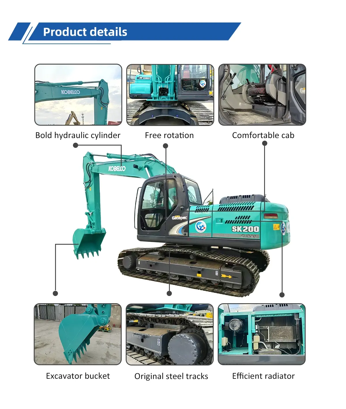 2022 Pelle Kobelco SK200 d'occasion