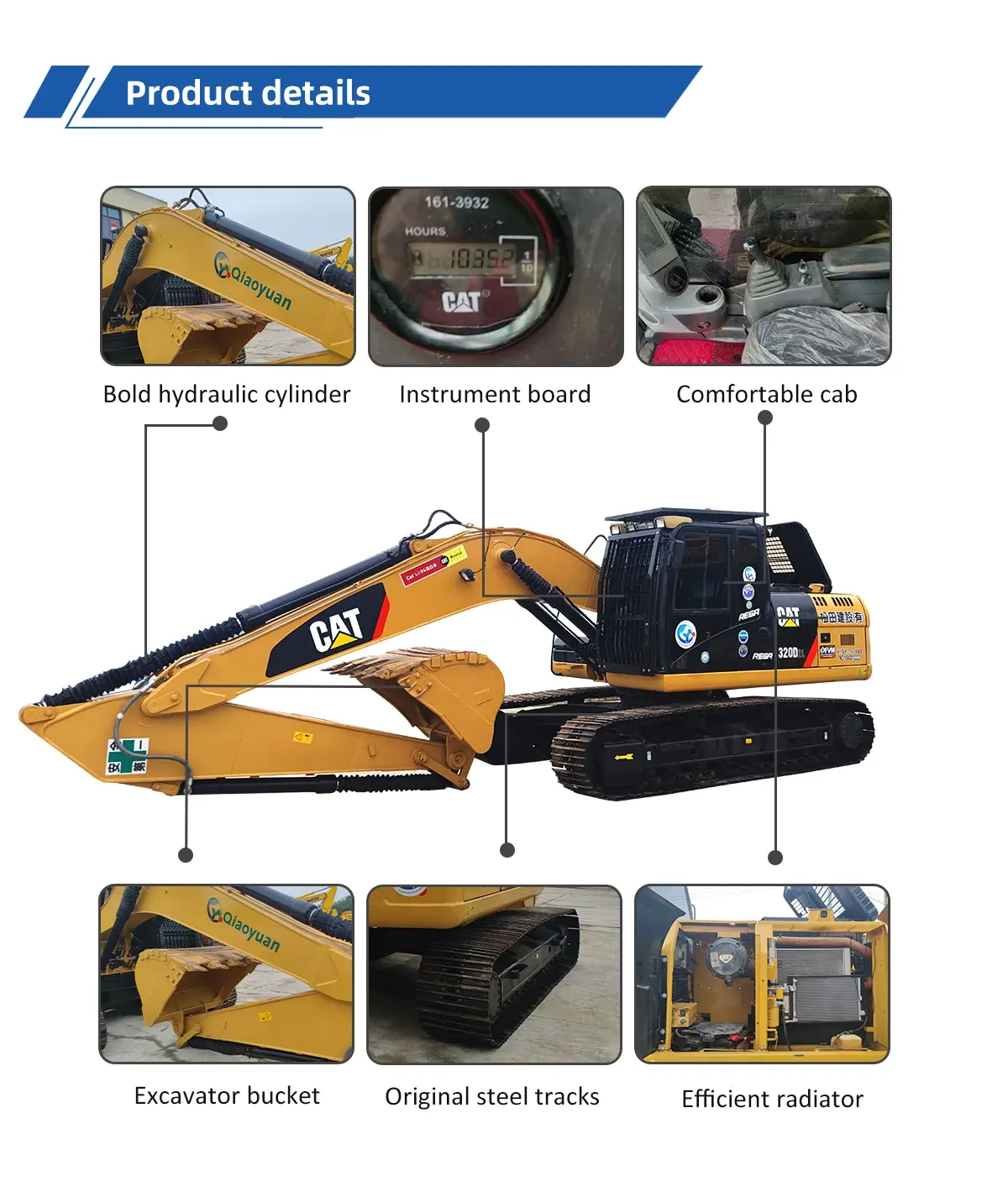 Used Excavator Caterpillar 320D2L