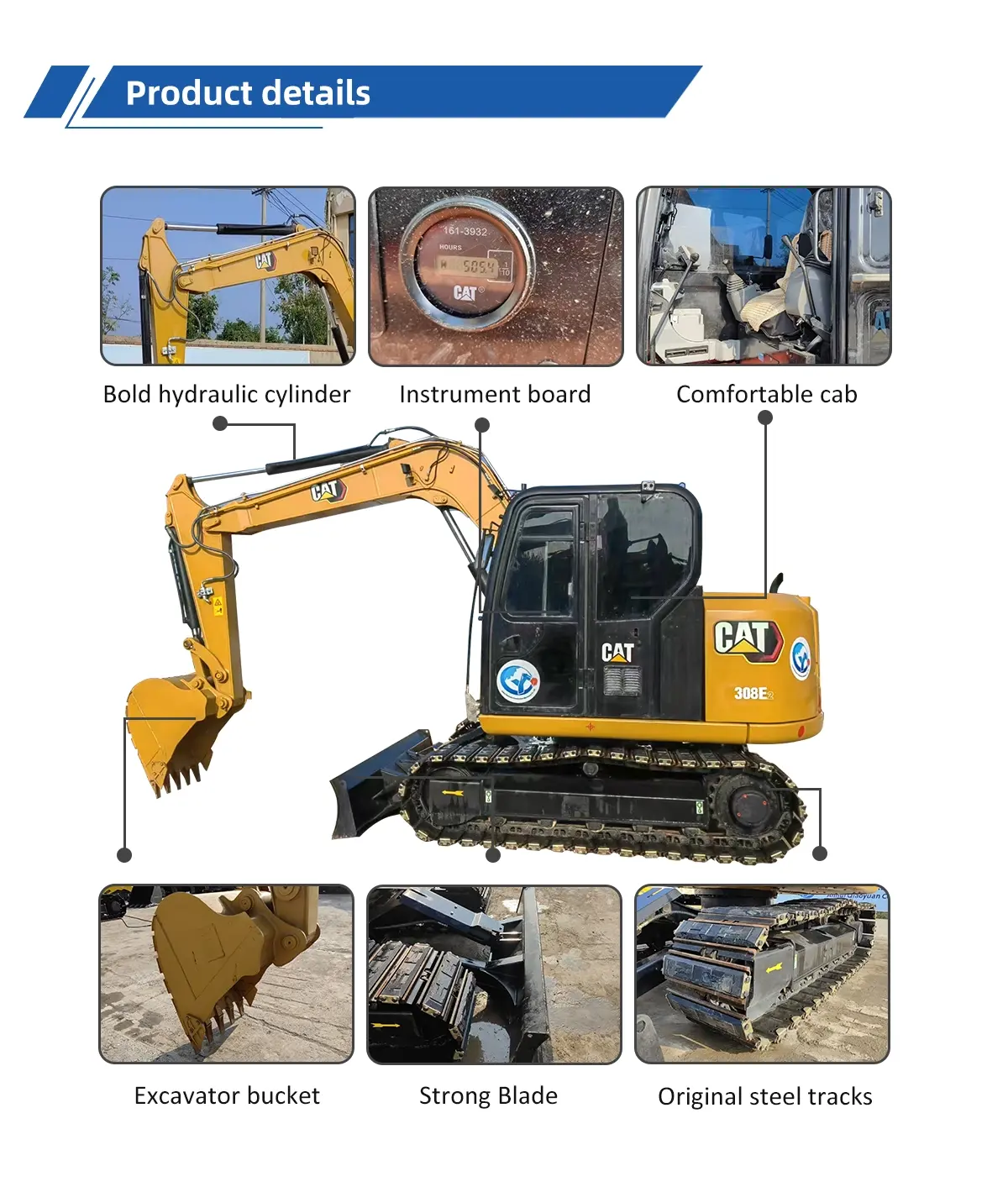 Used Excavator Caterpillar 308E2