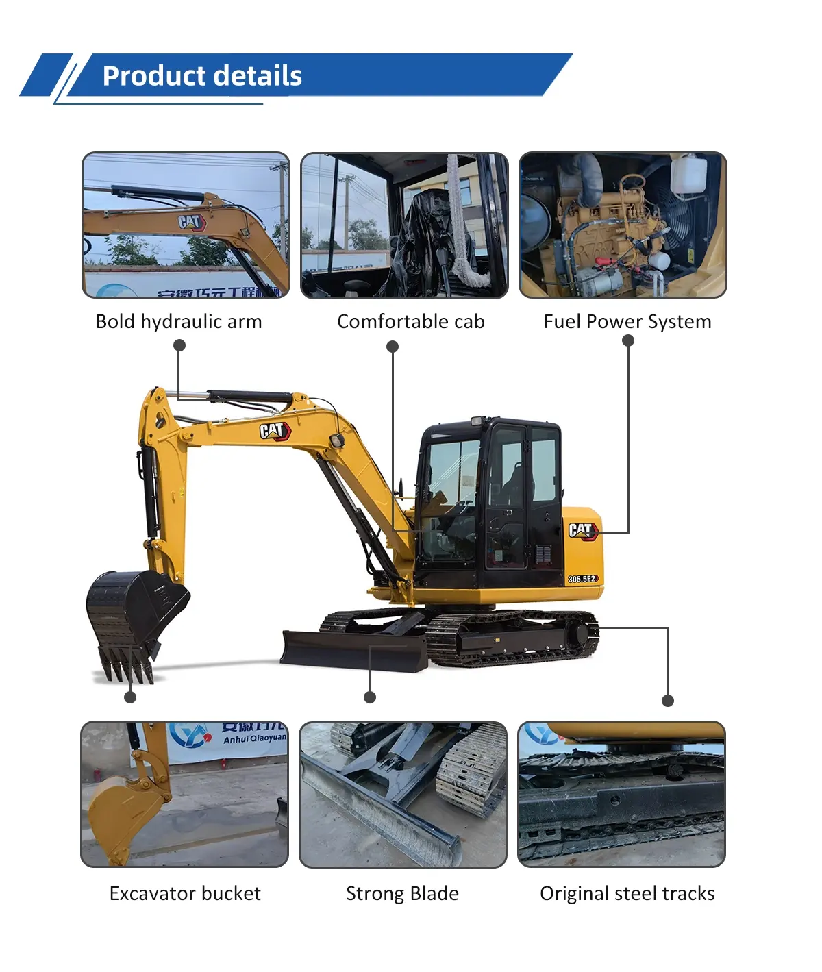 Used Excavator Caterpillar 305.5E2