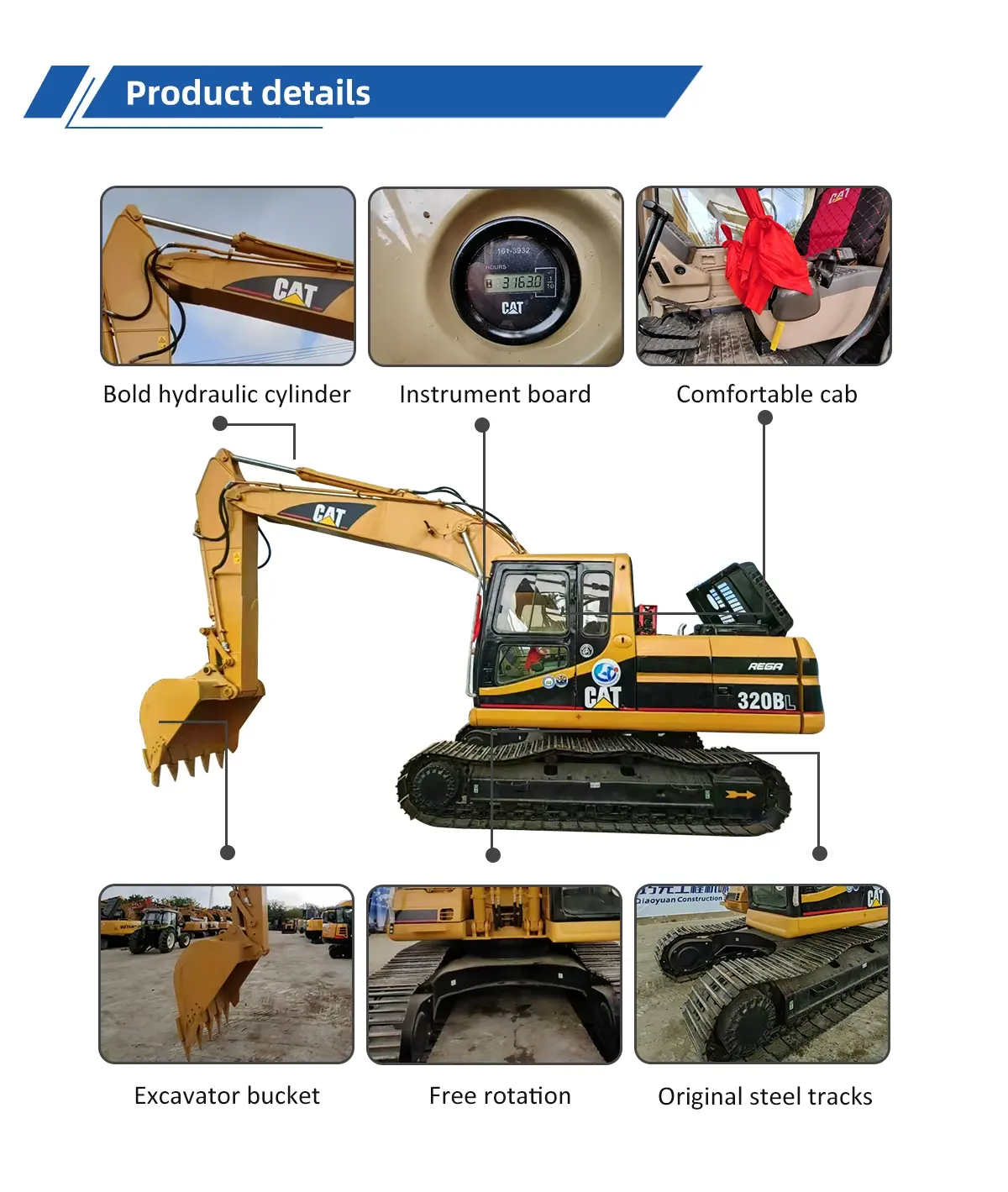 Used Excavator Caterpillar 320BL