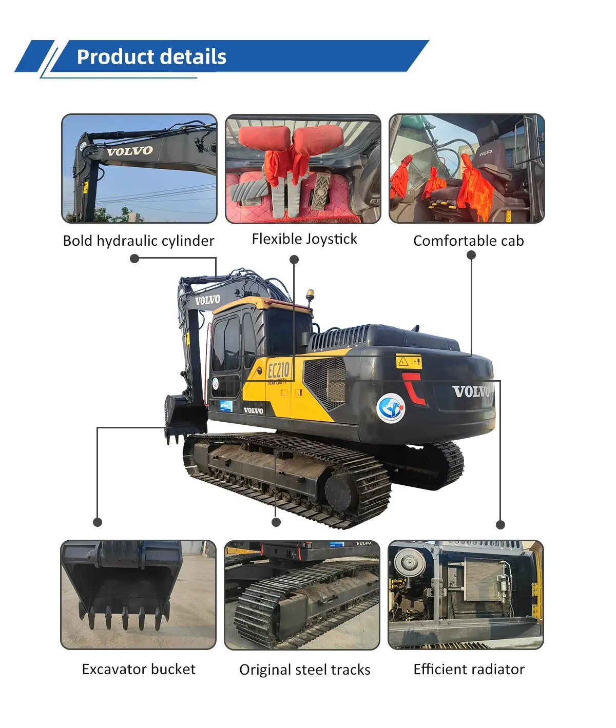 2022 Used Excavator Volvo EC210
