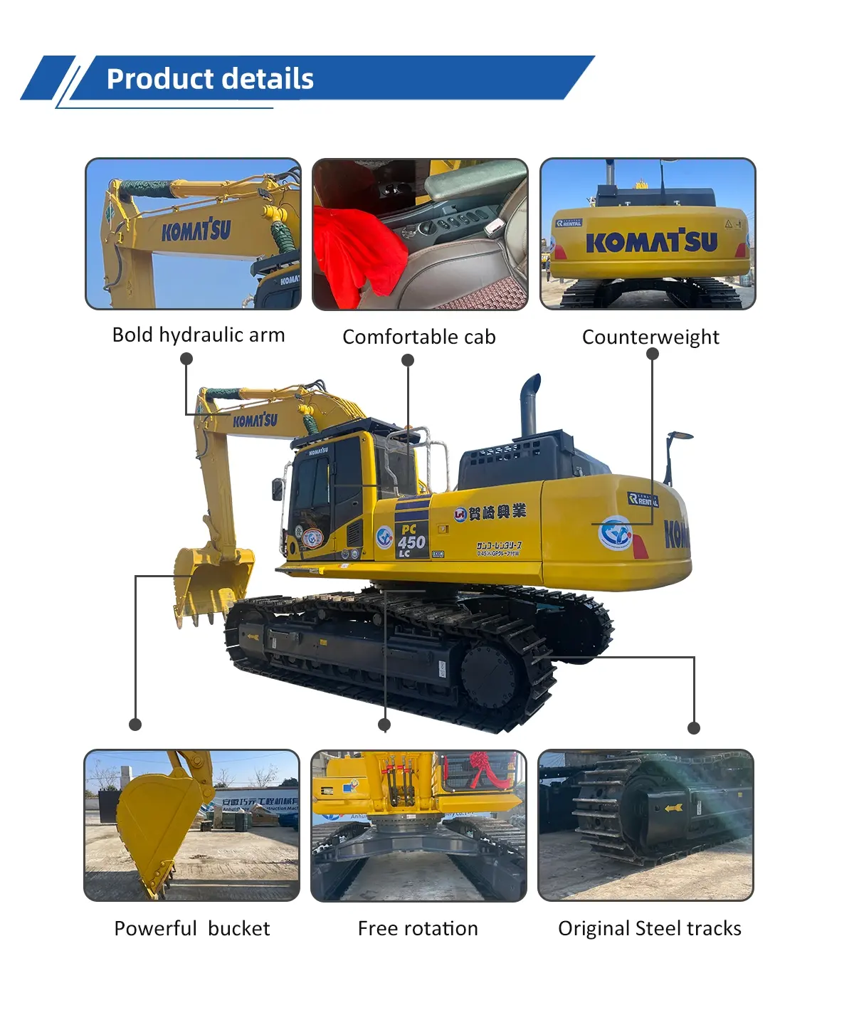 Used Excavator Komatsu PC 450-8