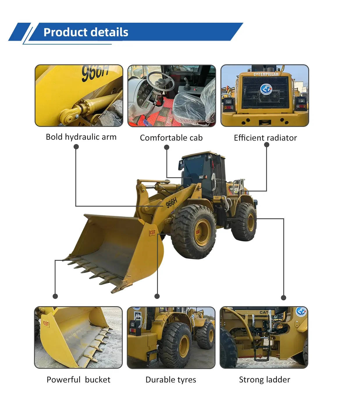 Chargeur d'occasion Caterpillar 966H