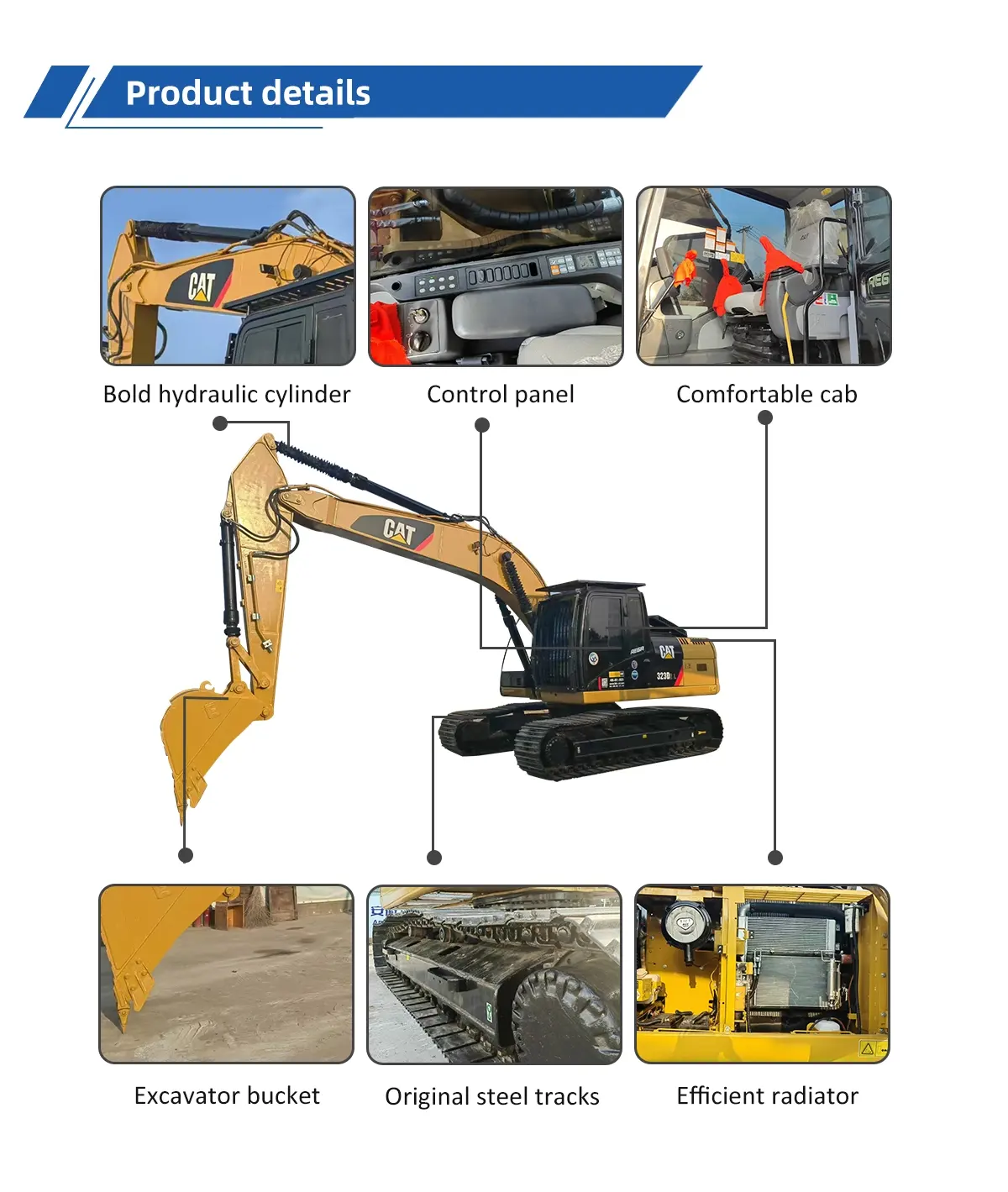 Used Excavator Caterpillar 323D2L