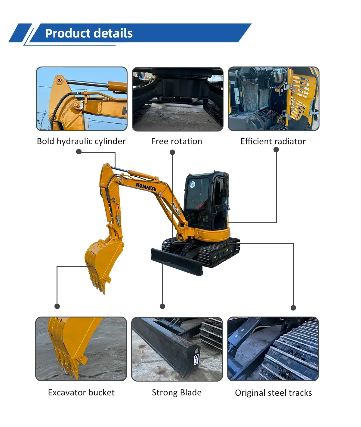 Used Excavator Komatsu PC30MR-2