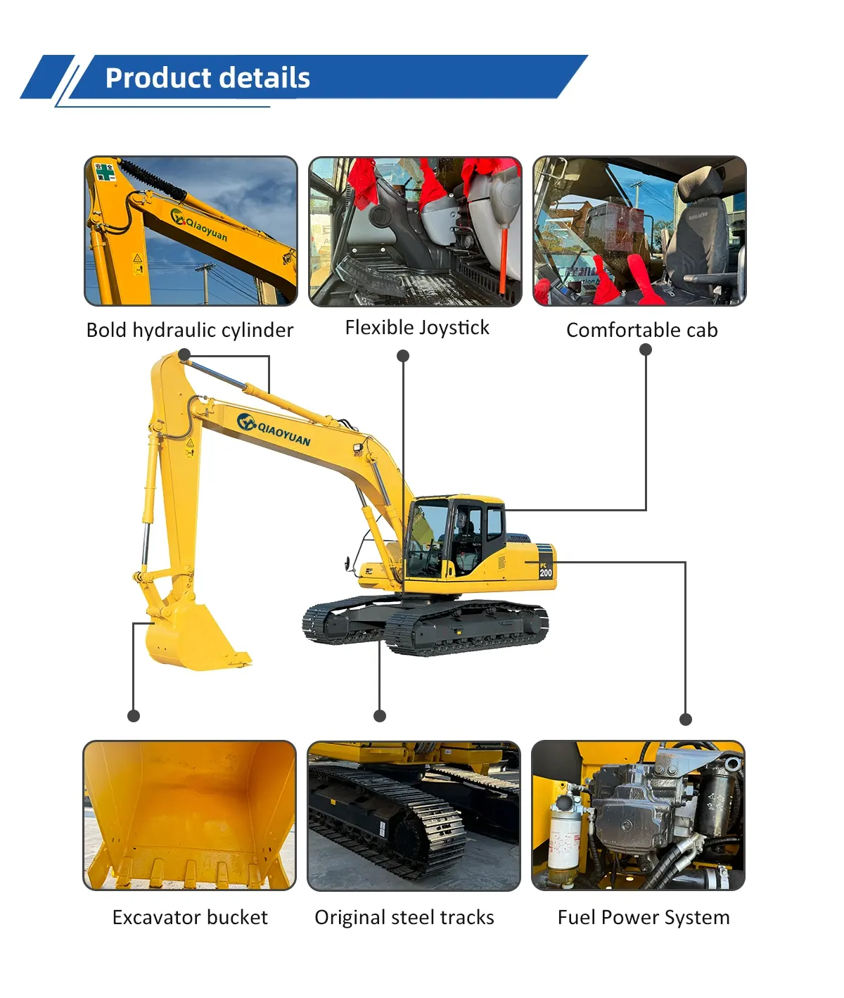 Used Excavator Komatsu PC200-8